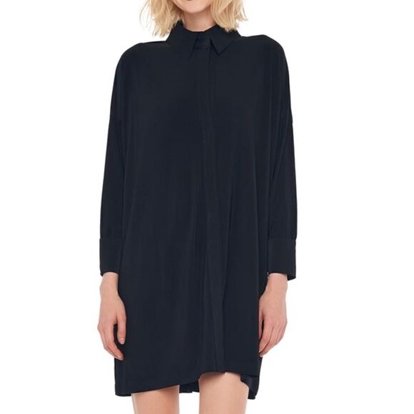 Revolve Norma Kamali Boyfriend shirt dress in Black - Size Medium - Picture 1 of 6